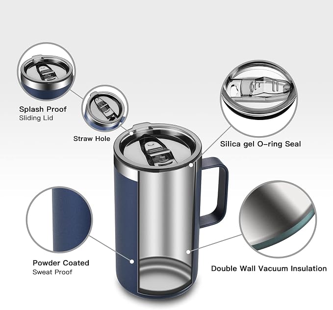 KXIAOCHEN 20oz Insulated Coffee Mug