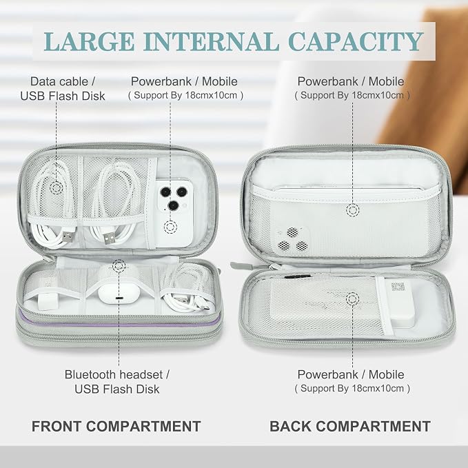 FYY Electronic Organizer, Travel Cable Organizer Bag Pouch Electronic