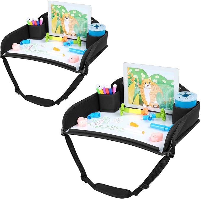 COOLBEBE Kids Travel Tray for Toddler Car Seat, Travel Tray for Airplane