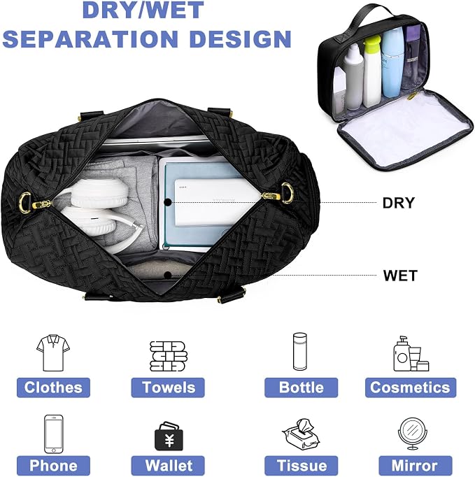 Women Duffle Weekender Travel Bag: Large Duffel Bags