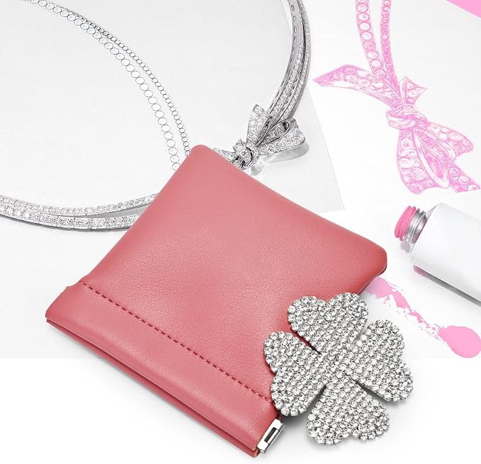 PU Leather Jewelry Travel Bag Leather Jewelry Pouch Christmas, Wedding Party