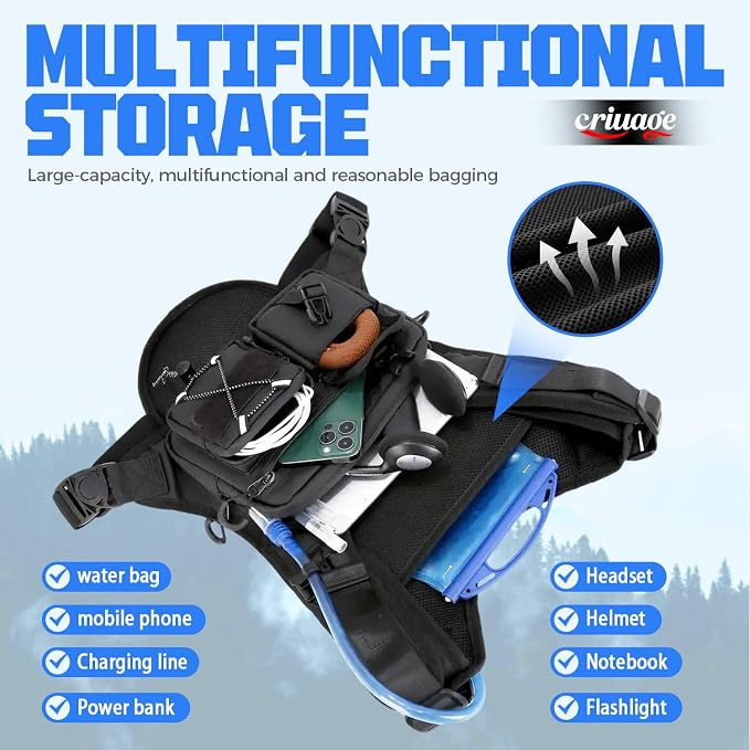 USA Original Patent Running Hydration Vest Backpack, Lightweight Chest Pack