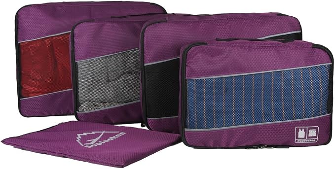 5 Set Packing Cubes for Travel Large Suitcase Luggage Organizer Bags Travel