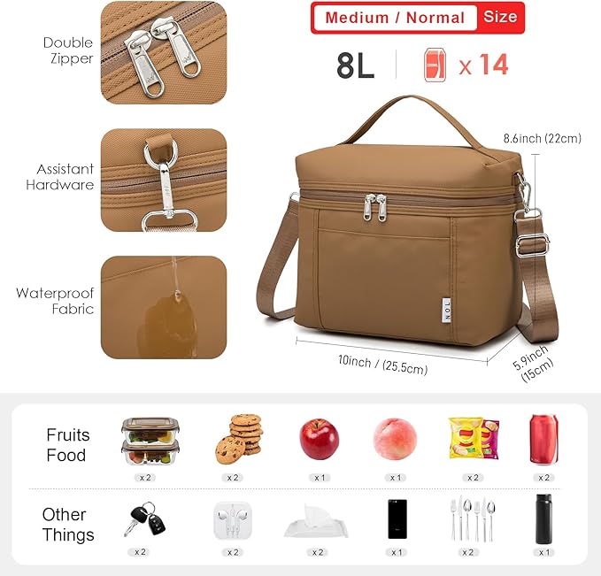 NOL Natural Organic Lifestyle Insulated Lunch Bags