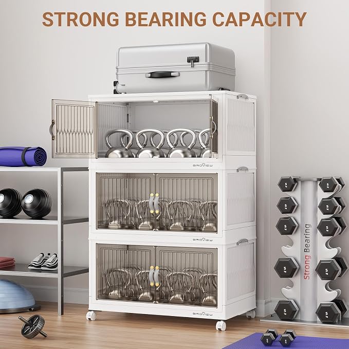 BROVIEW 480Qt Stackable Storage Bins