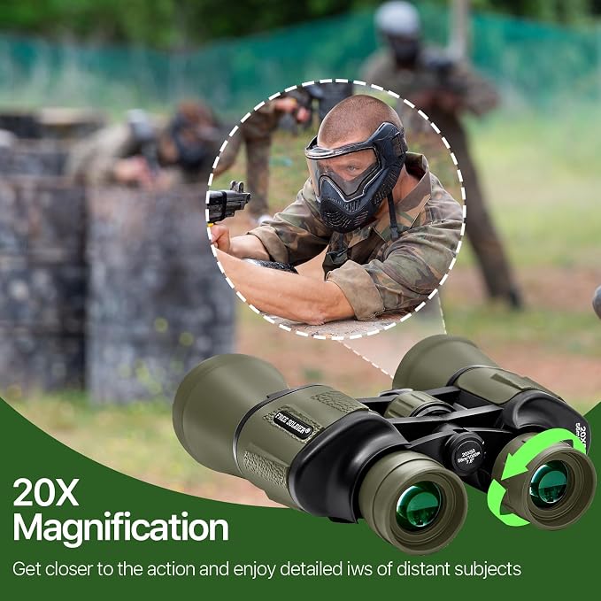 20x50 Hunting Binoculars for Adults High Powered - 28mm Large Eyepiece
