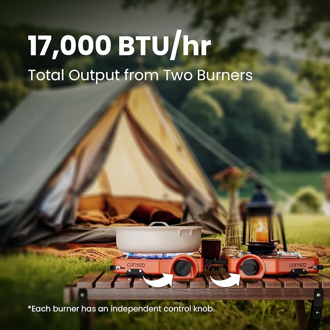 Propane 2 Burner Camping Stove