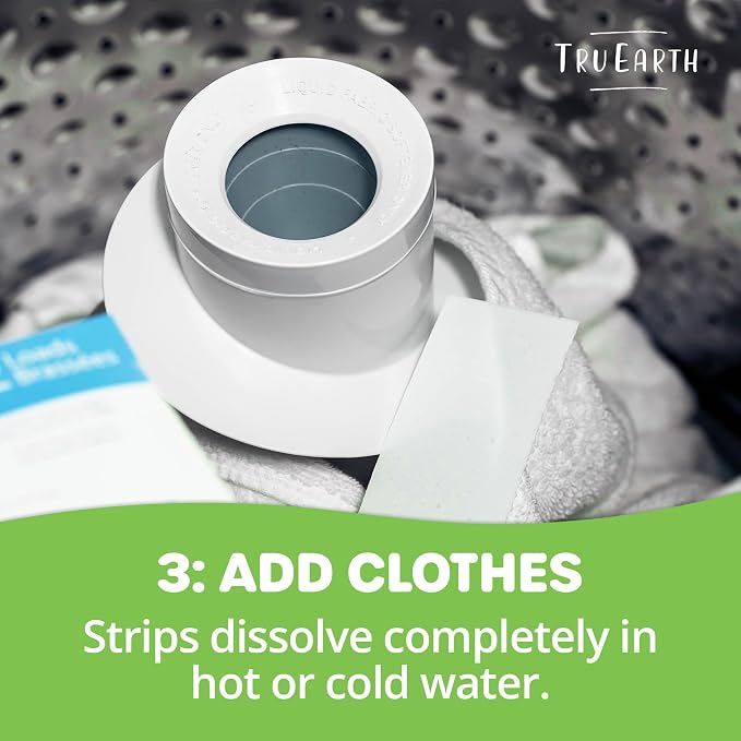 Tru Earth Compact Dry Laundry Detergent Sheets, Unscented
