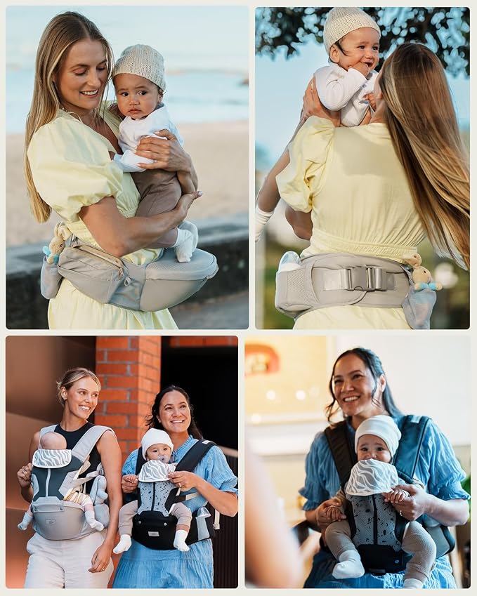 Baby Carrier, MOMTORY Safety-Certified 6-in-1 Baby Carrier Newborn to Toddler