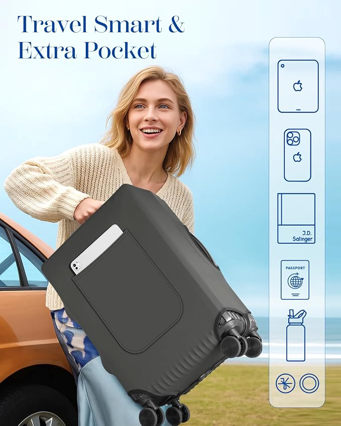 Slohif Luggage Cover for Suitcase Tsa Approved Protector