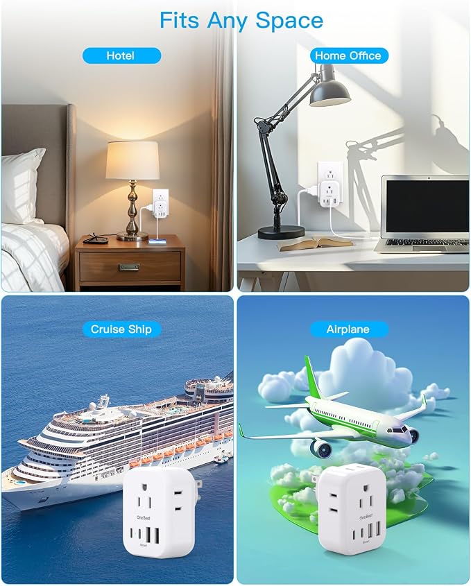 Travel Cruise Ship Essentials, Travel Plug Adapter