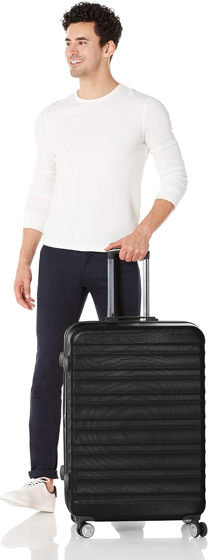 Amazon Basics 2 Piece Set With TSA Locks, Hardshell Suitcases With Four