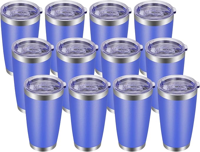 VEGOND 20oz Tumbler with Lid and Straw Stainless Steel Tumbler Cup Bulk Vacuum