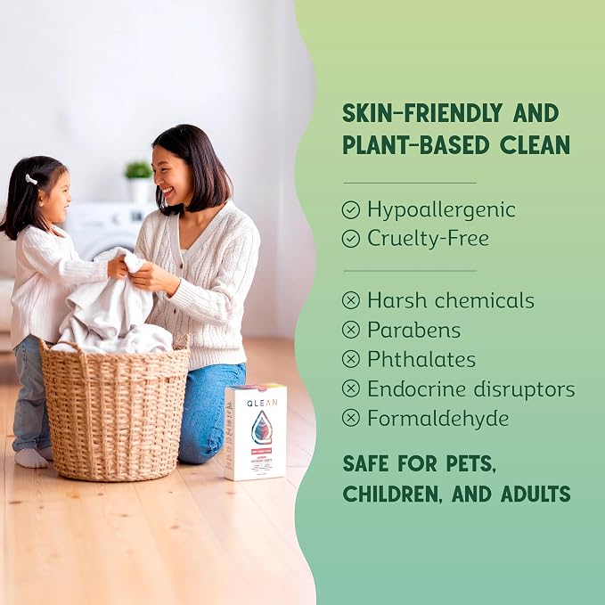 QLEAN Laundry Detergent Sheets – Travel Laundry Detergent Sheets, Eco-Friendly