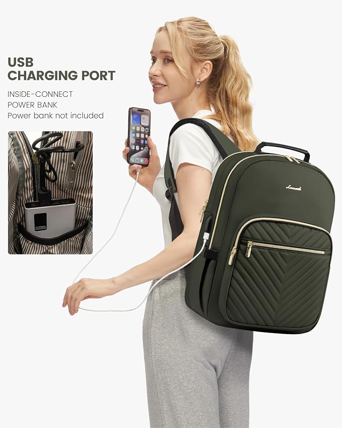 LOVEVOOK Laptop Backpack for Women, Travel Computer Work Bags