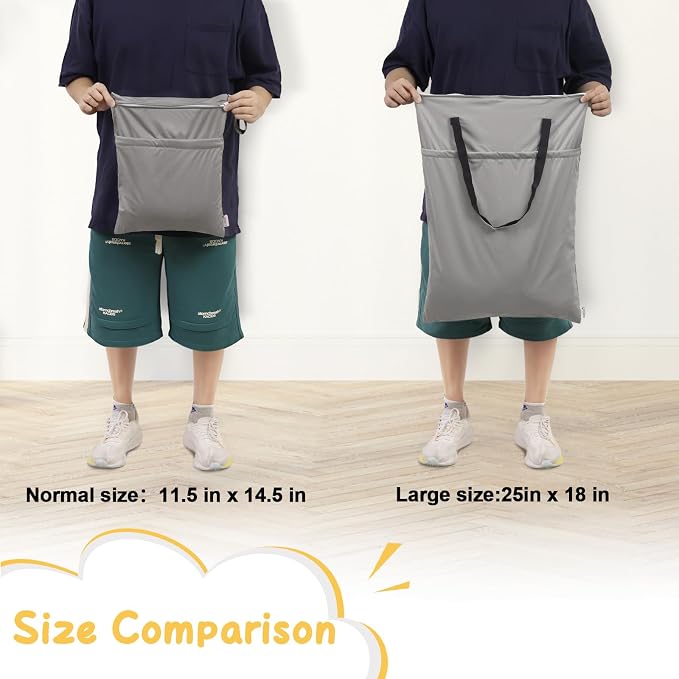 ALVABABY Large Wet Dry Bag Waterproof Hanging Cloth Diaper