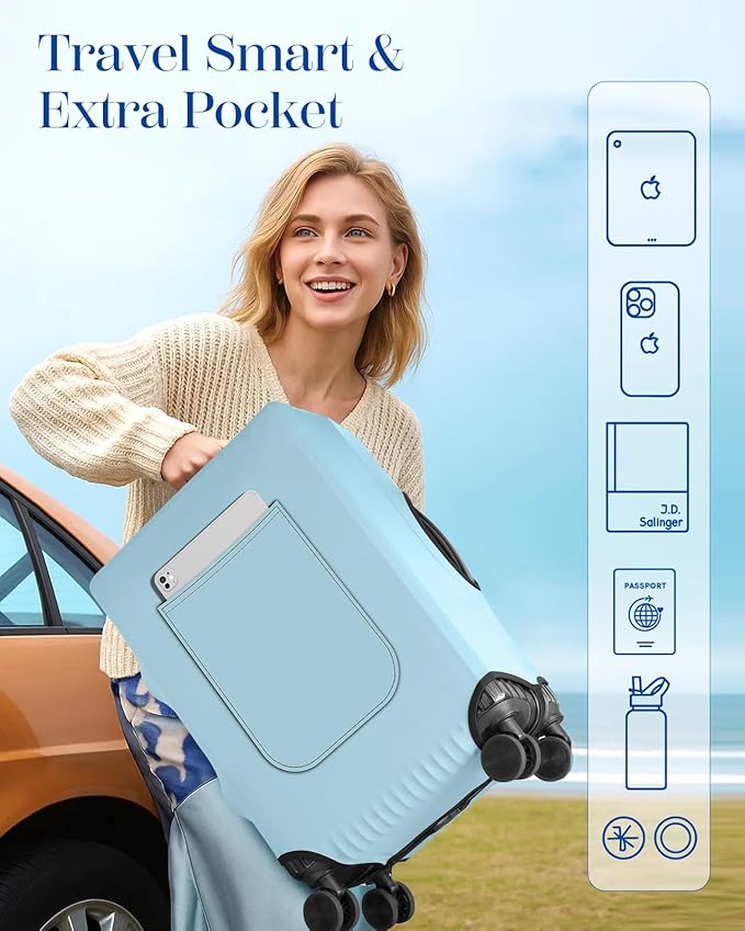 Slohif Luggage Cover for Suitcase Tsa Approved Protector