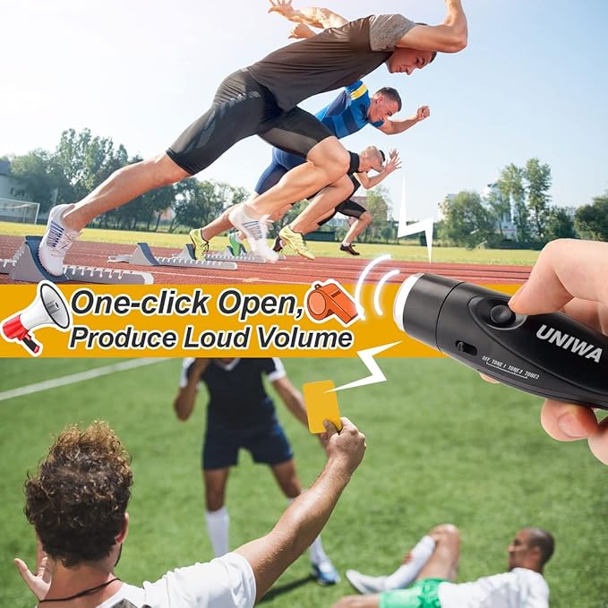 UNIWA Electronic Whistle, 4 Pack Handheld Electronic Whistles Electric Whistle