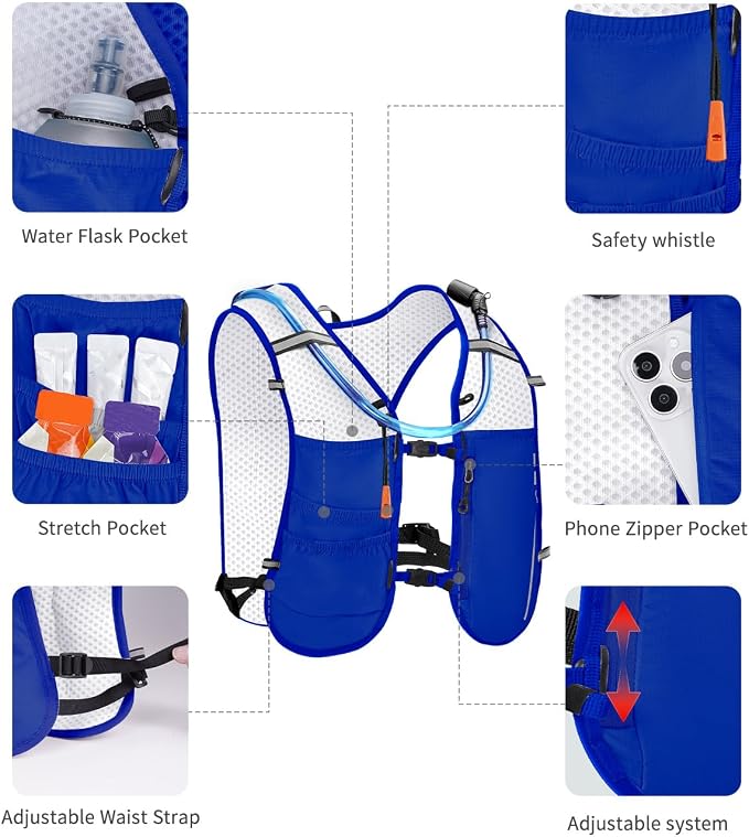 ECOHUB Running Hydration Vest Backpack, Lightweight Breathable Pack