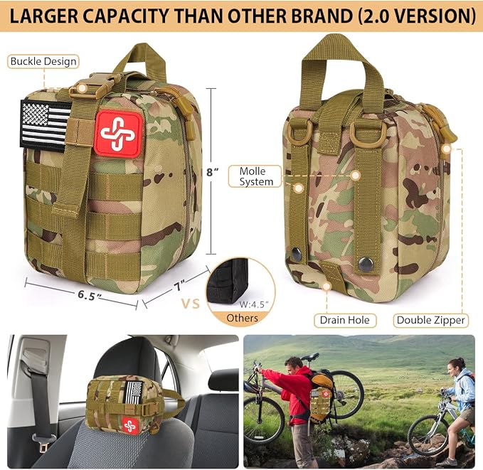 Survival Kit, Emergency Kit for Earthquake, Outdoor Adventure, Gifts for Men