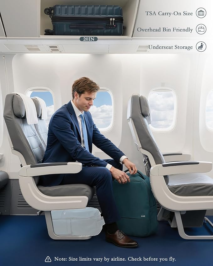 Coolife Luggage Sets 3 Piece, 20In Carry On Luggage