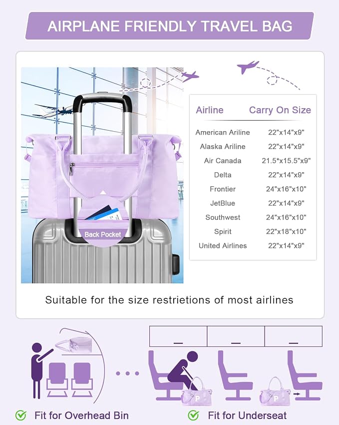 Daughter Niece Gifts for Teen Girl Kids, Initial Travel Duffel Bag Sports Gym