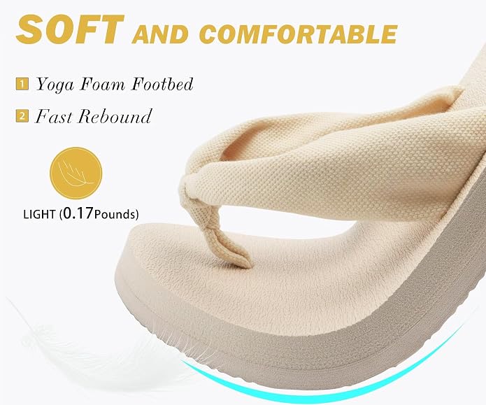 KuaiLu Flip Flops for Women