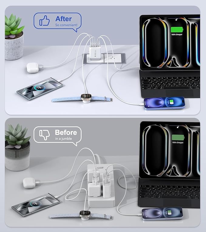 50W USB C Wall Charger Block, Galaxy S24/S23