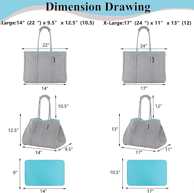QOGiR Neoprene Multipurpose Beach Bag Tote