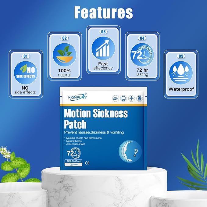 48ct Motion Sickness Patches – Sea Sickness Patches