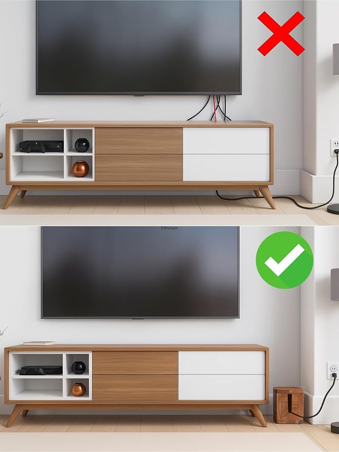 Cable Management Box & Cord Organizer- Cable Organizer