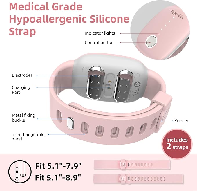 EmeTerm Fashion FDA-Cleared Relieve Nausea Electrode Stimulator Morning