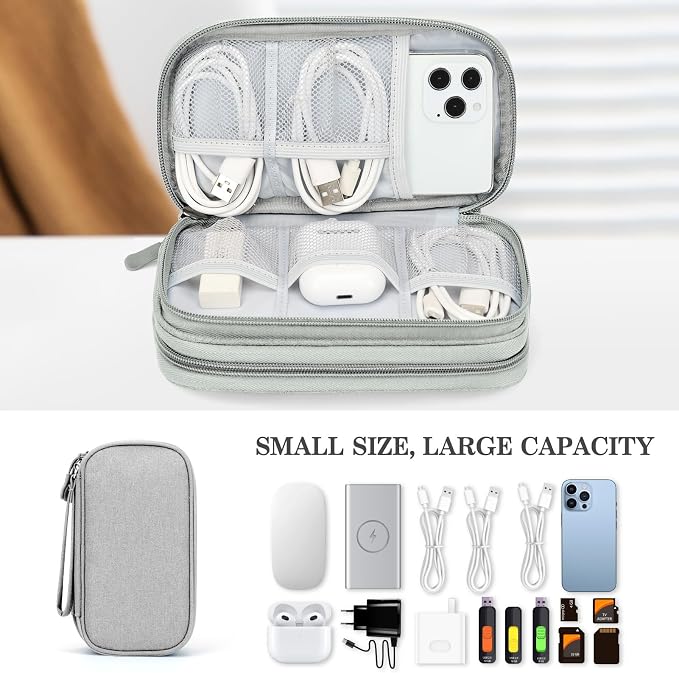 FYY Travel Cable Organizer Bag Pouch Electronic Accessories Carry Case Portable