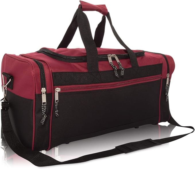 DALIX 21" Blank Sports Duffle Bag Gym Bag Travel Duffel
