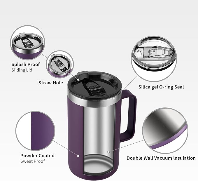 KXIAOCHEN 20oz Insulated Coffee Mug