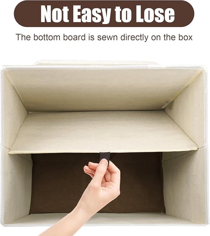 Large 17" 42 Quarts Collapsible Stackable Storage Bins