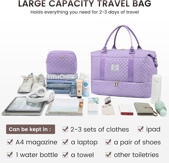 LOVEVOOK Travel Duffle Bag, Weekender Bags