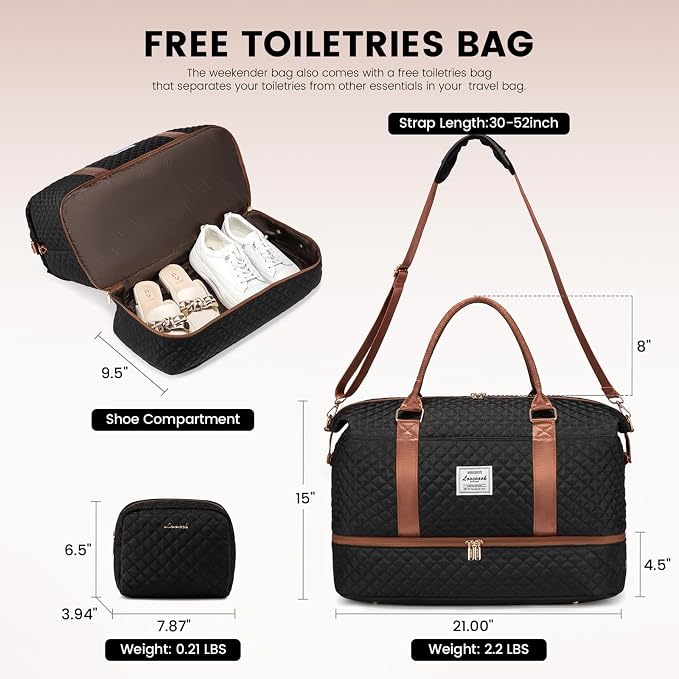 LOVEVOOK Travel Duffle Bag, Weekender Bags