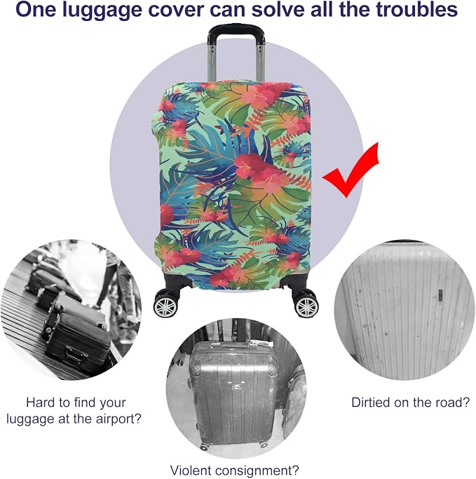 Travel Luggage Cover, Suitcase Protector Bag Fits 19-20 Inch Luggage