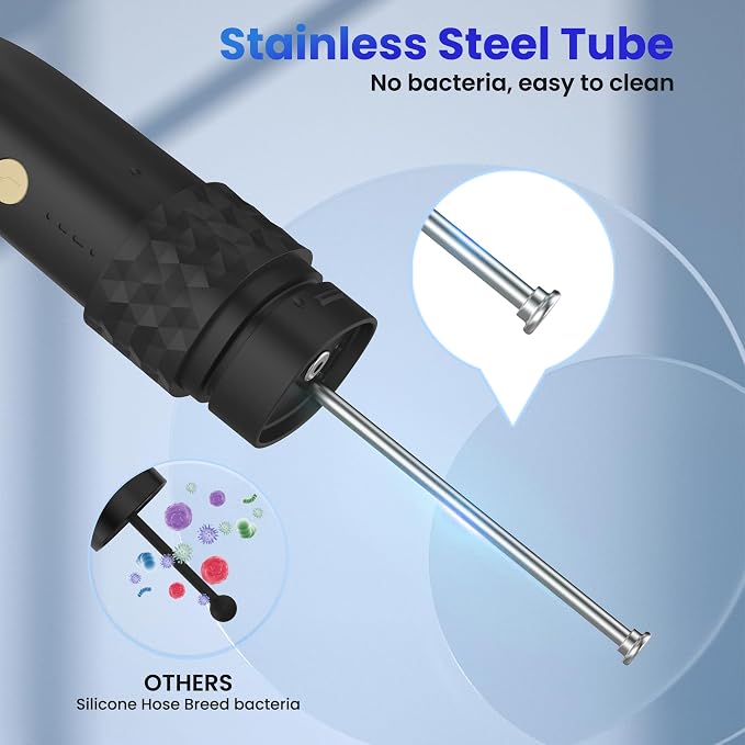 Portable Water flosser with Electric Toothbrush, 2 in 1 Teeth Cleaning Kit