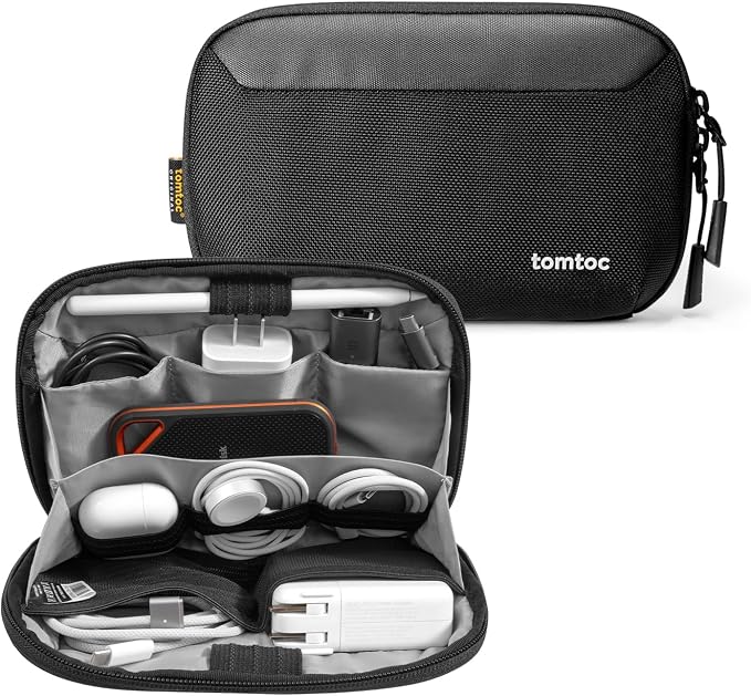 tomtoc Travel Cable Organizer Pouch, Electronics Accessories Organizer Portable