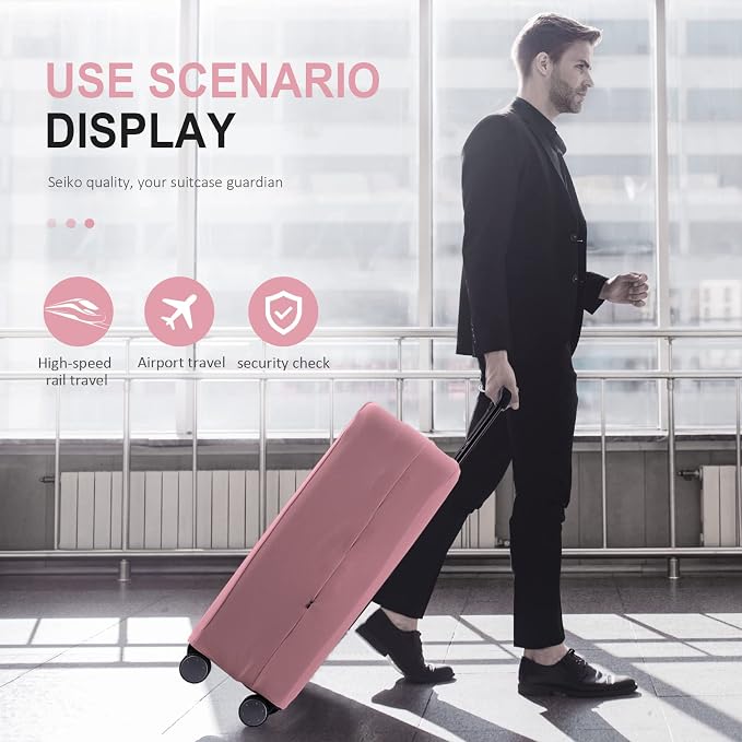 Travel Luggage Cover Suitcase Protector Scratch-Resistant Fit 19-31 Inch
