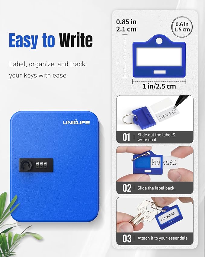 Uniclife 20 Keys Key Lock Box