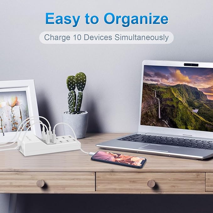 QIONMAR USB Wall Charger USB Charging Station