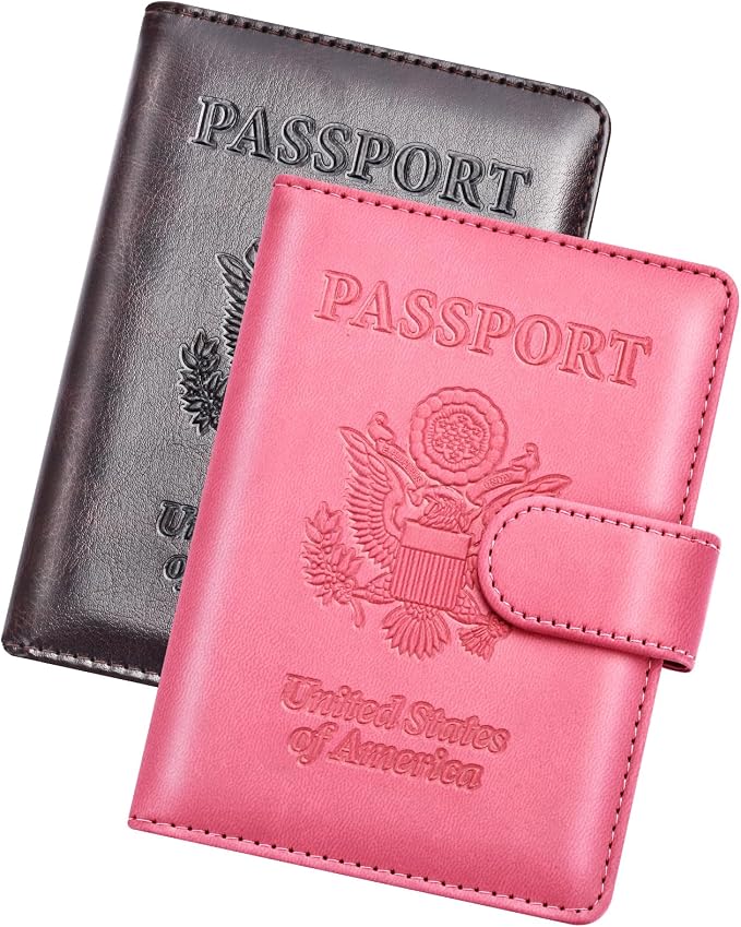 Herain Passport Holder for Travel Cruise Essentials, RFID Passports Book Card