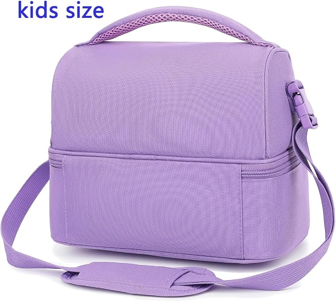 FlowFly Double Decker Cooler Insulated Lunch Bag Large Tote