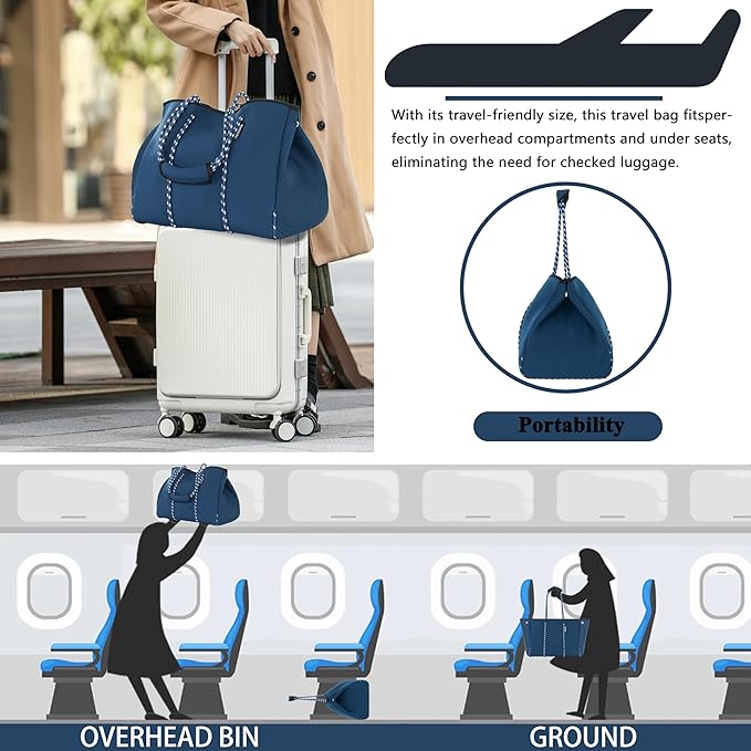 QOGiR Neoprene Multipurpose Beach Bag Tote