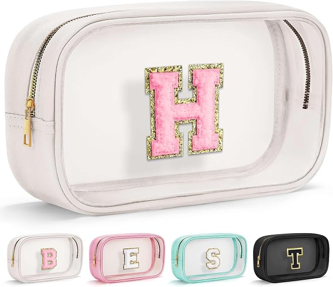 YOOLIFE Initial Make Up Bag Travel Toiletry Bag