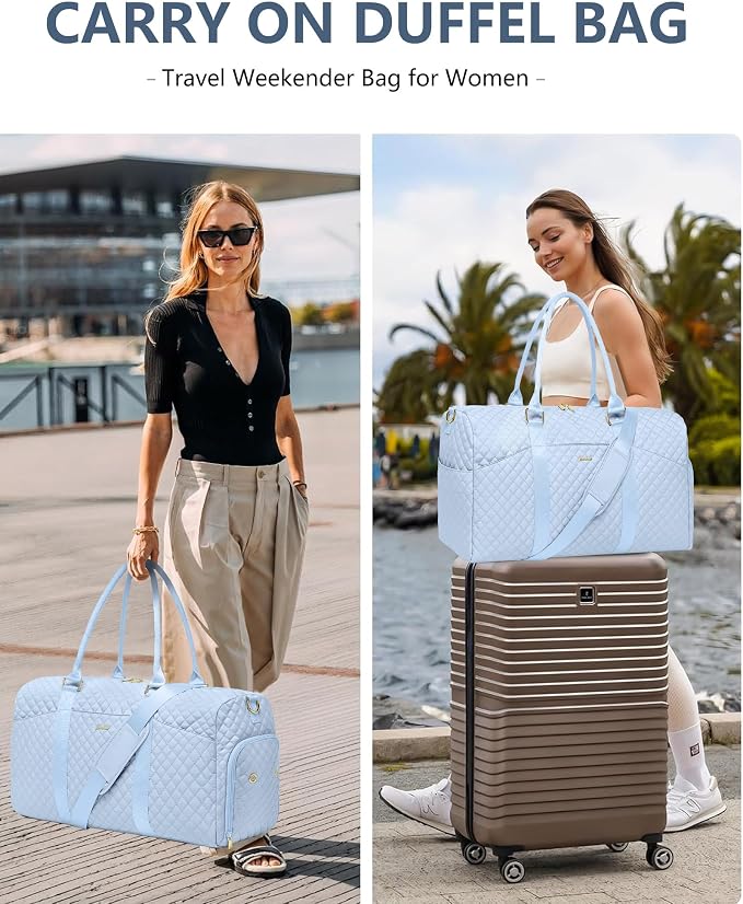 Women Duffle Weekender Travel Bag: Large Duffel Bags