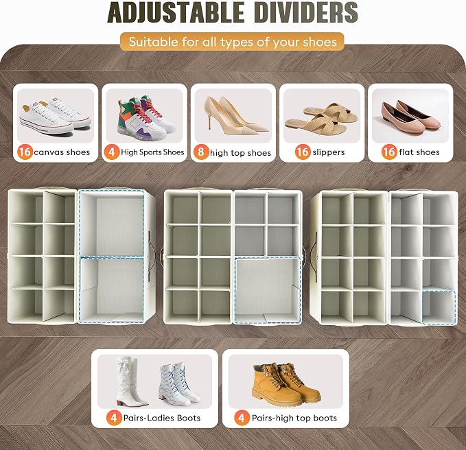 Budding Joy 2 Pack Shoe Organizer